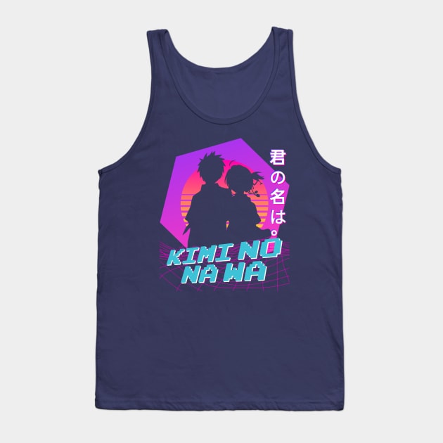 Kimi No Na Wa - Vaporwave Tank Top by The Artz